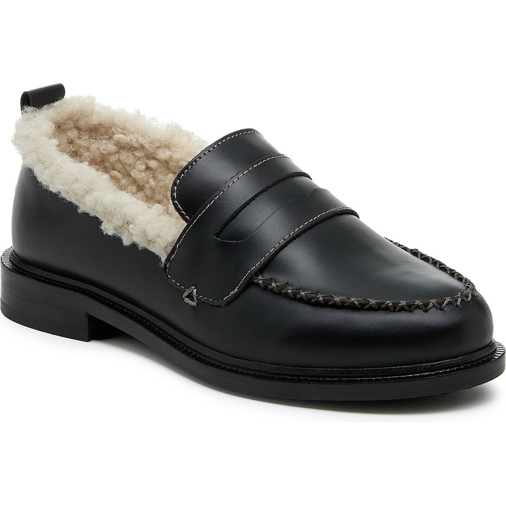 Kelsi Dagger Brooklyn  Lens Faux Shearling Lined Loafer